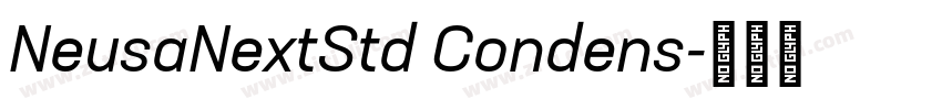 NeusaNextStd Condens字体转换